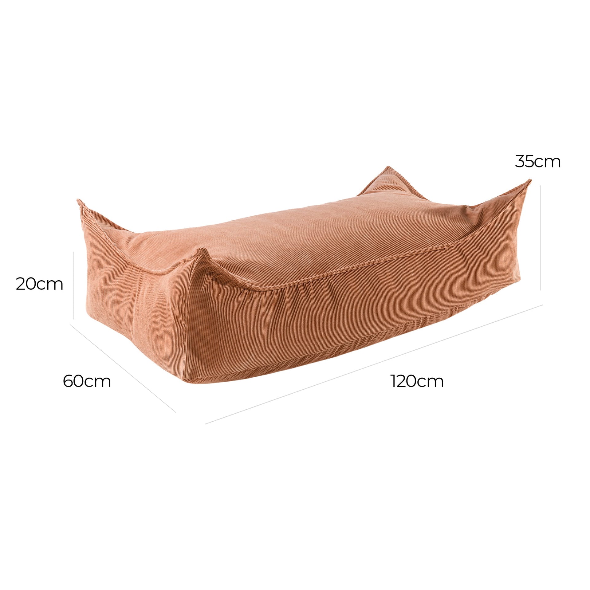 MeowBaby® Corduroy Pouf – Spacious & Durable Kids Play Furniture by MeowBaby at www.brixbailey.com