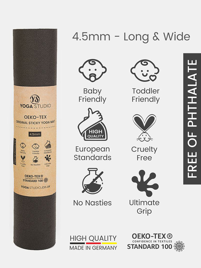 Yoga Studio Oeko-Tex Long &amp; Wide Yoga Mat 4.5mm