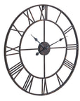 Bronze Skeleton Wall Clock 70cm
