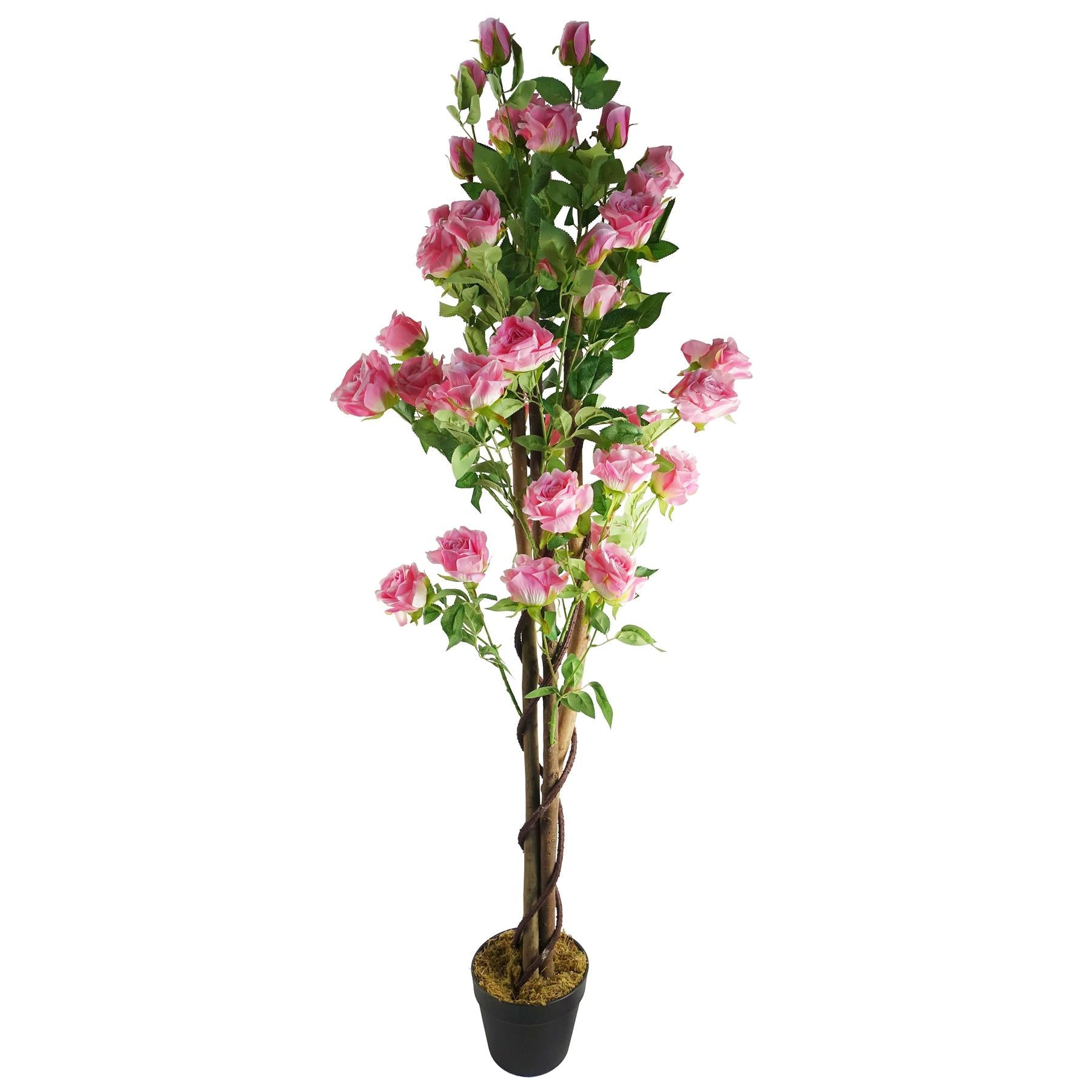 Artificial Pink Rose Tree Large-0