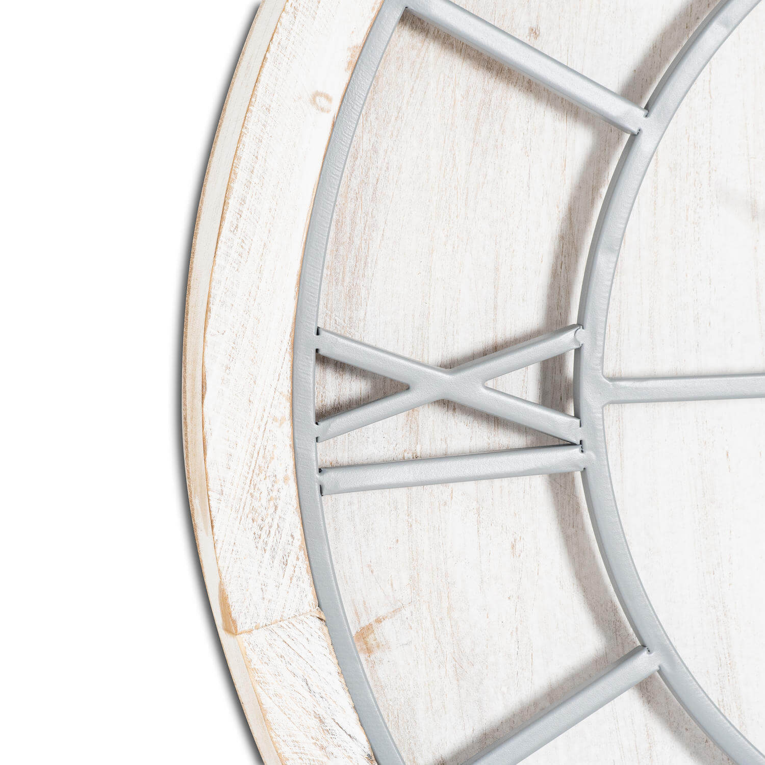 Elegant Williston White Wall Clock | Modern Home Decor