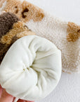 Bear Fleece Romper Cream or Brown