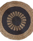 Round Seagrass Black & Tan - Inner Sun - 1m