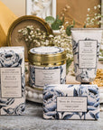 Rose de Provence Candle in a Matt Gold Tin