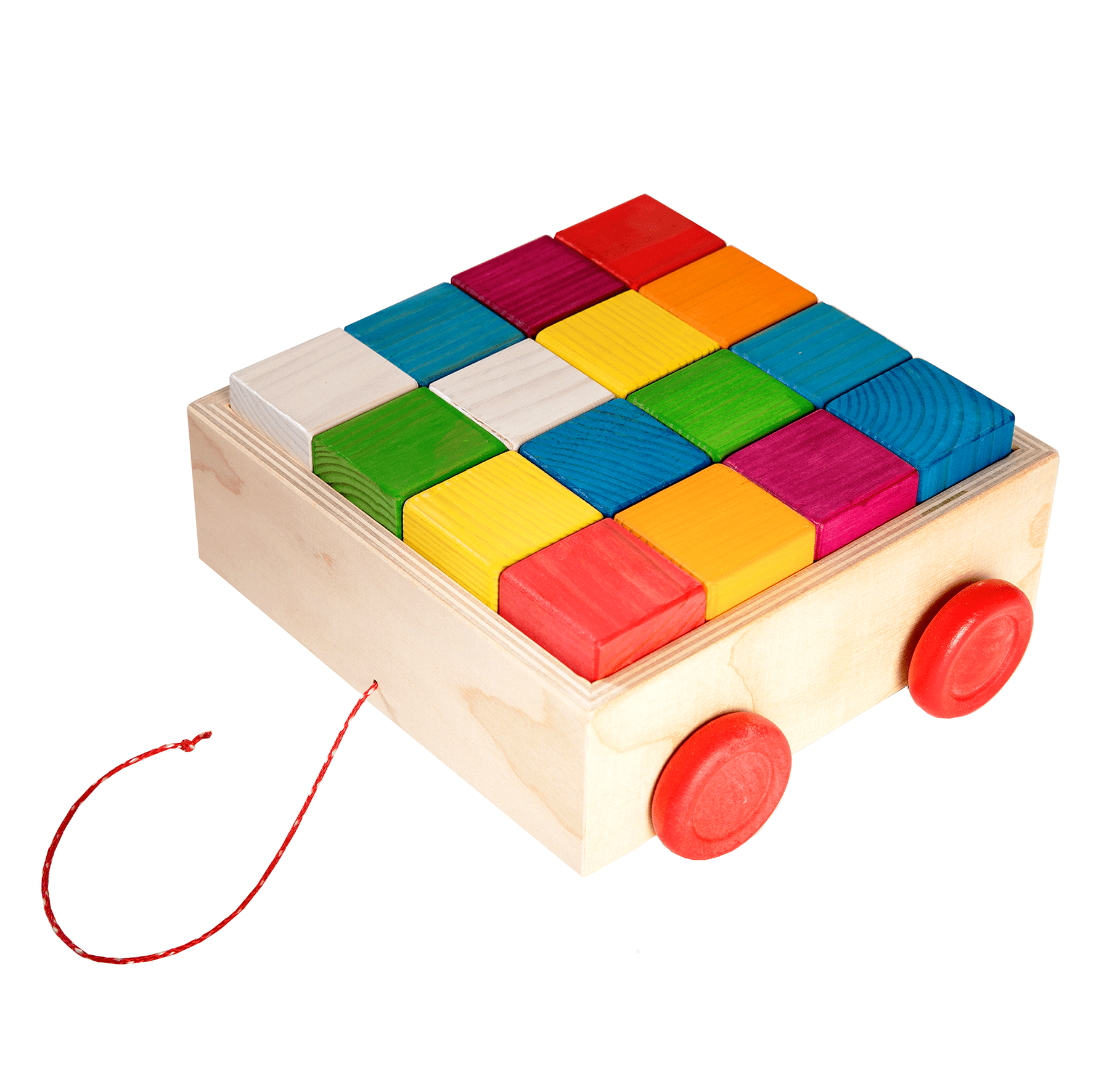 Rainbow Pinewood Blocks for Kids – Durable &amp; Safe by ROOSI Traditional Toys at www.brixbailey.com