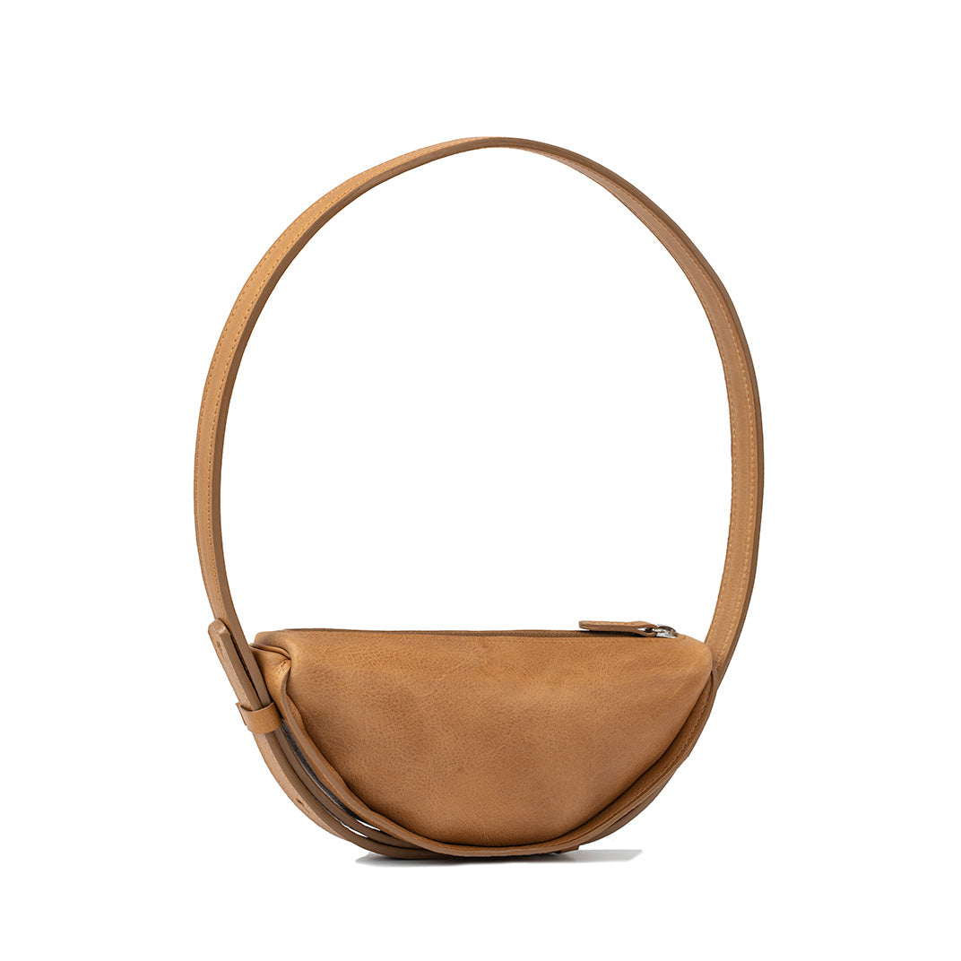 Crescent Shoulder Bag in Leather