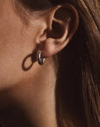 Silver Hoop Earrings Ella Edition