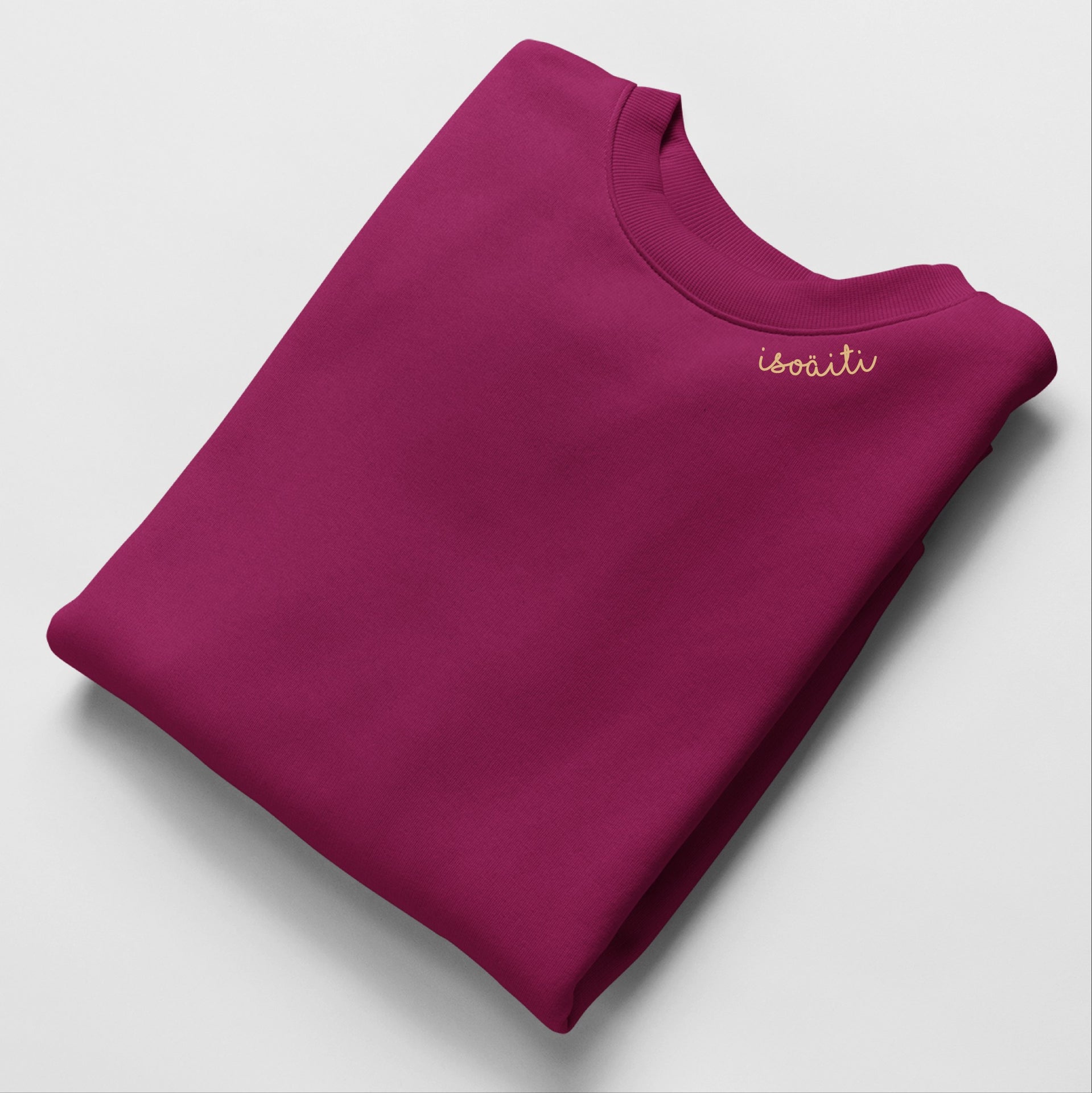Premium Embroidered Collar Sweatshirt - Unisex, Organic Cotton & Recycled Polyester by Beebila at www.brixbailey.com