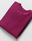 Premium Embroidered Collar Sweatshirt - Unisex, Organic Cotton & Recycled Polyester by Beebila at www.brixbailey.com