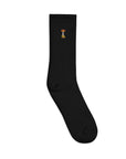 Rocket Fuel Embroidered Socks with Mushroom Design
