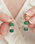 Green Agate Gemstone Jewellery Set