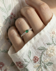 Emerald Crystal Ring