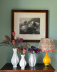 Emilie Tall White Twisted Ceramic Vase