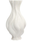 Emilie White Twisted Ceramic Vase