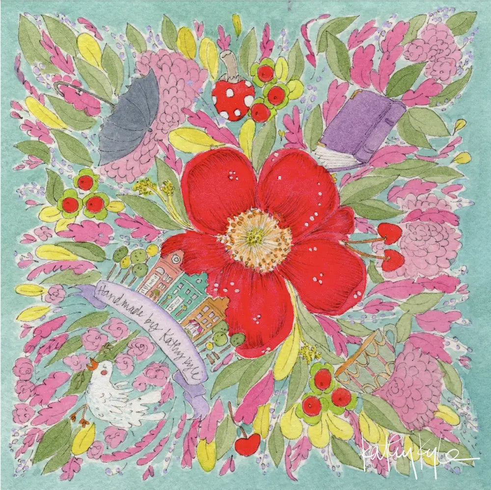 English Bloom Silk Scarf