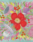English Bloom Silk Scarf