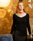 English Bloom Silk Scarf