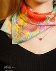 English Bloom Silk Scarf
