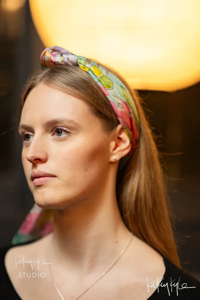 English Bloom Silk Scarf
