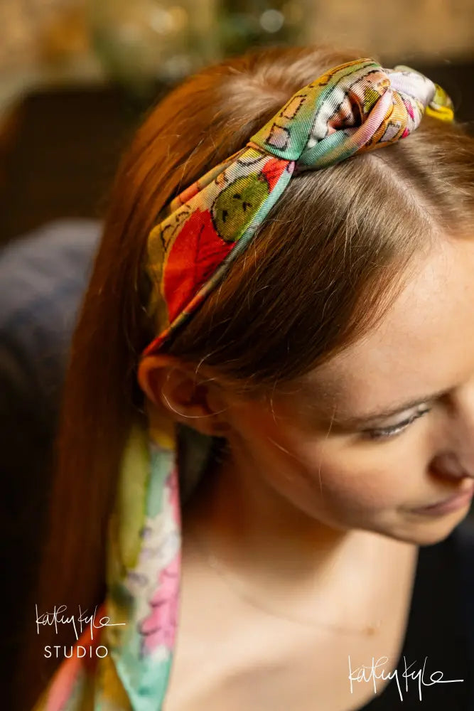 English Bloom Silk Scarf