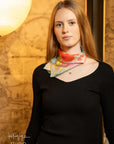English Bloom Silk Scarf