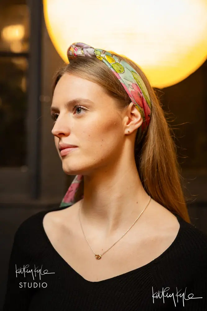 English Bloom Silk Scarf