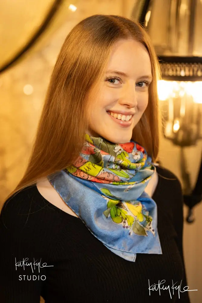 English Summer Silk Scarf
