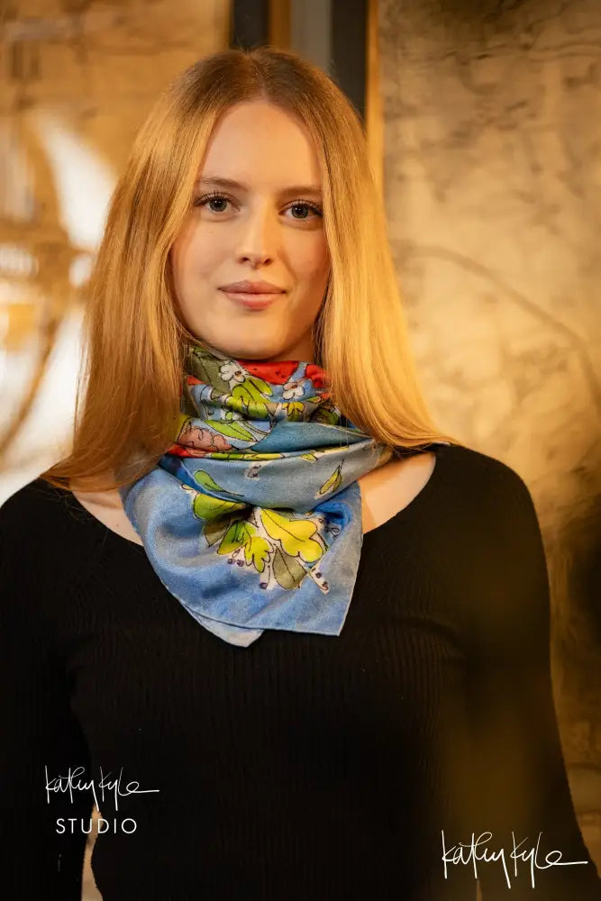English Summer Silk Scarf
