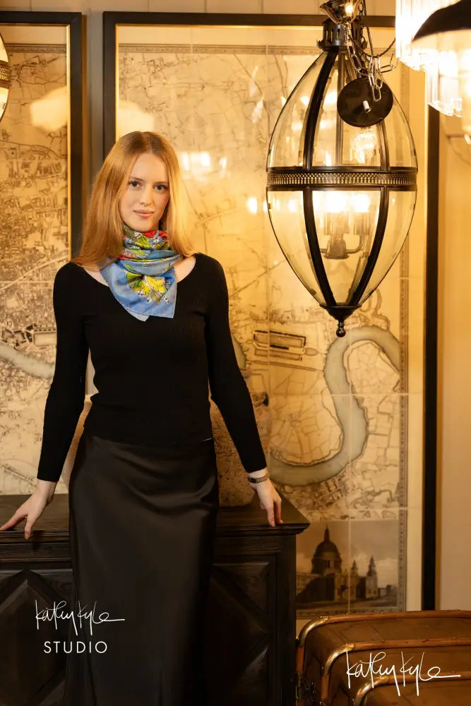 English Summer Silk Scarf