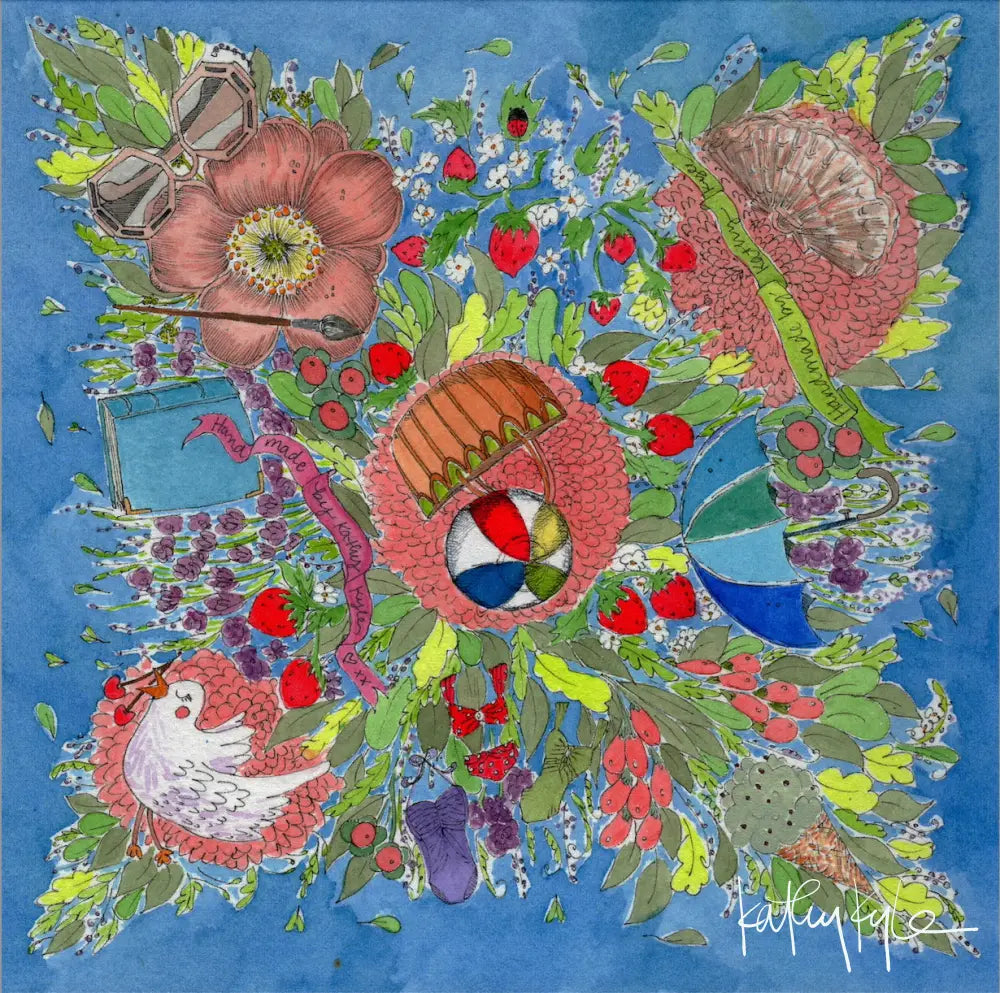 English Summer Silk Scarf