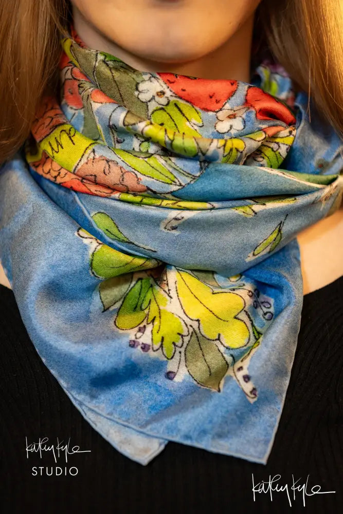English Summer Silk Scarf
