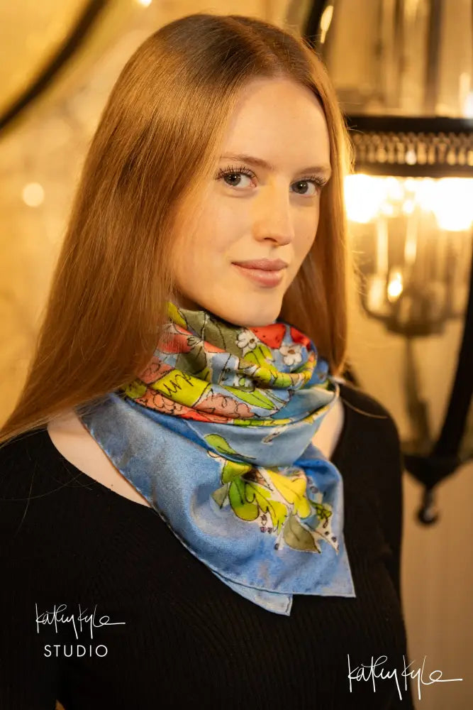 English Summer Silk Scarf