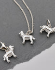 English Cocker Spaniel Silver Dog Charm