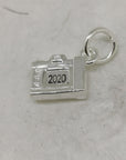 Vintage Camera Personalised Silver Charm
