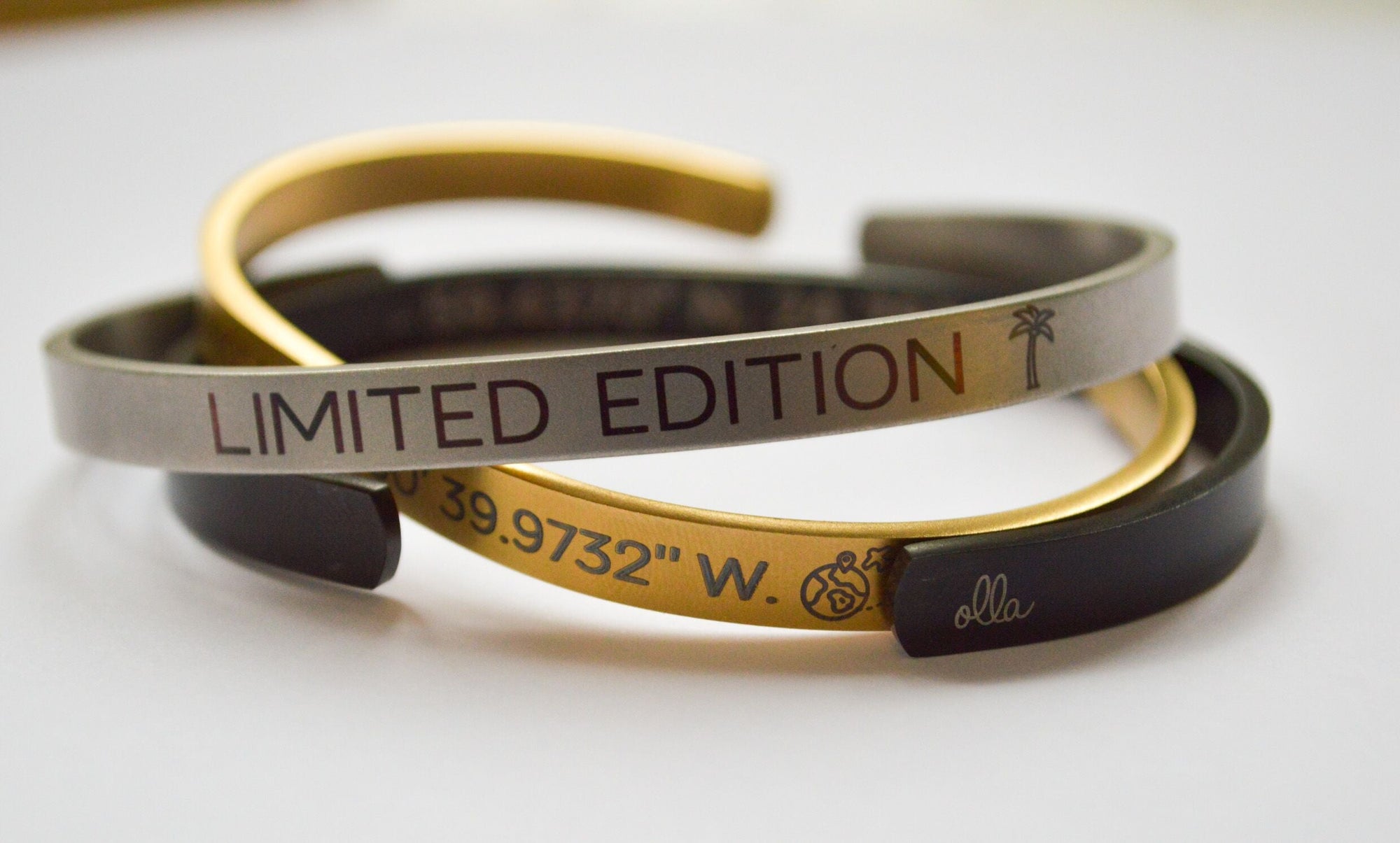 Custom Engraved Men’s Bracelet – Durable & Adjustable by Olla at www.brixbailey.com