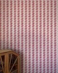 Escher Stripe - Empress Rose - Wallpaper