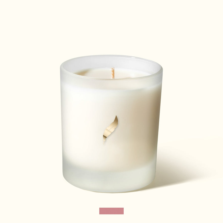 Eshgham luxury scented candle, premium soothing blend of benzoin rose maroc ylang ylang, best-selling emotional wellness relaxation aromatherapy by Novenary at brixbailey.com