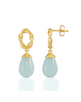 Twisted Loop Earrings in Pariba Onyx