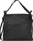 Black Leather Convertible Tote Backpack Brix Bailey Ethical Handbag Brand