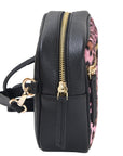 Pink Leopard Print Convertible Leather Cross Body Camera Bag Ethical Sustainable LEather Bag Brand Brix and Bailey