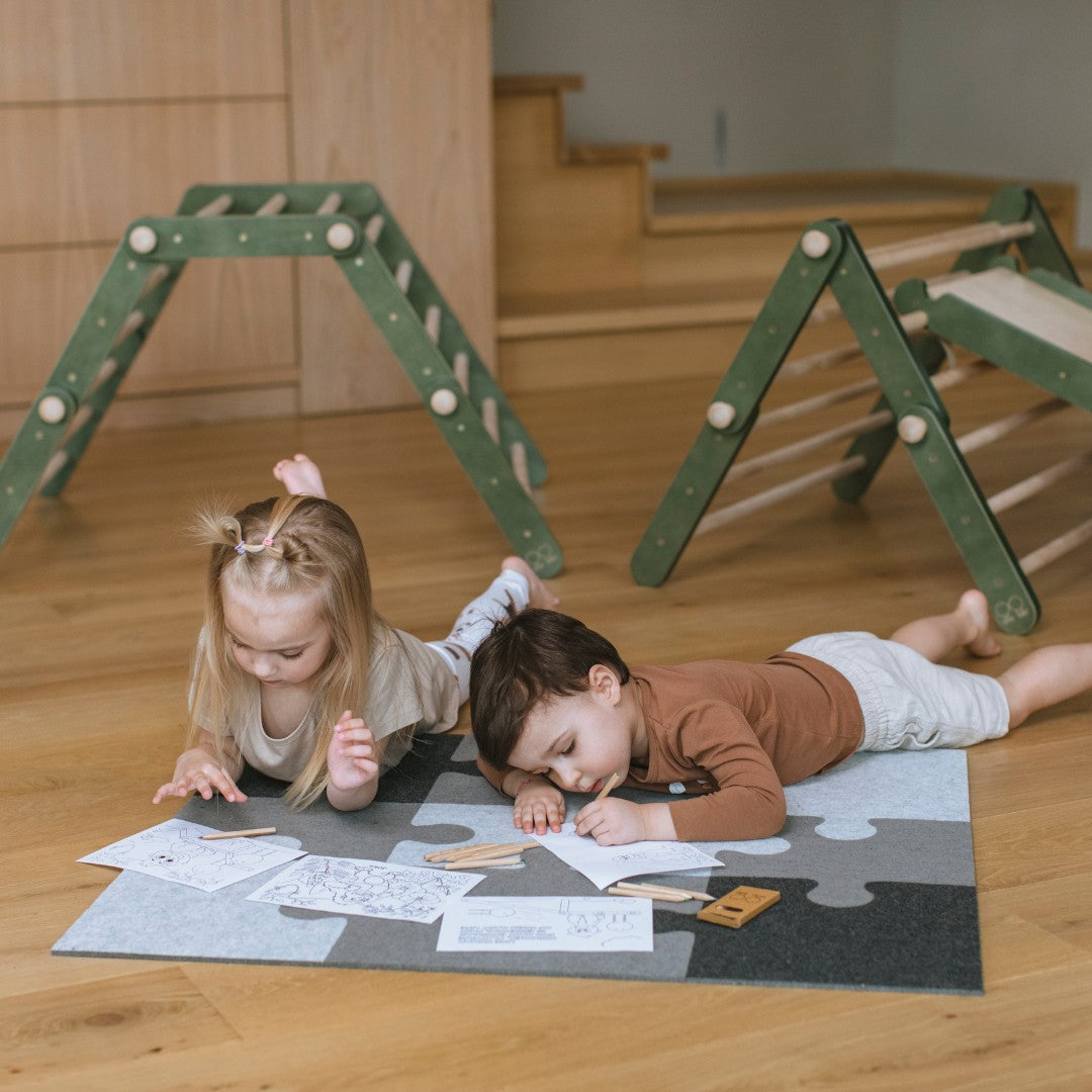 Felt Puzzle Playmat for Kids - Eco-Friendly, Handmade &amp; Expandable by Ette Tete at www.brixbailey.com