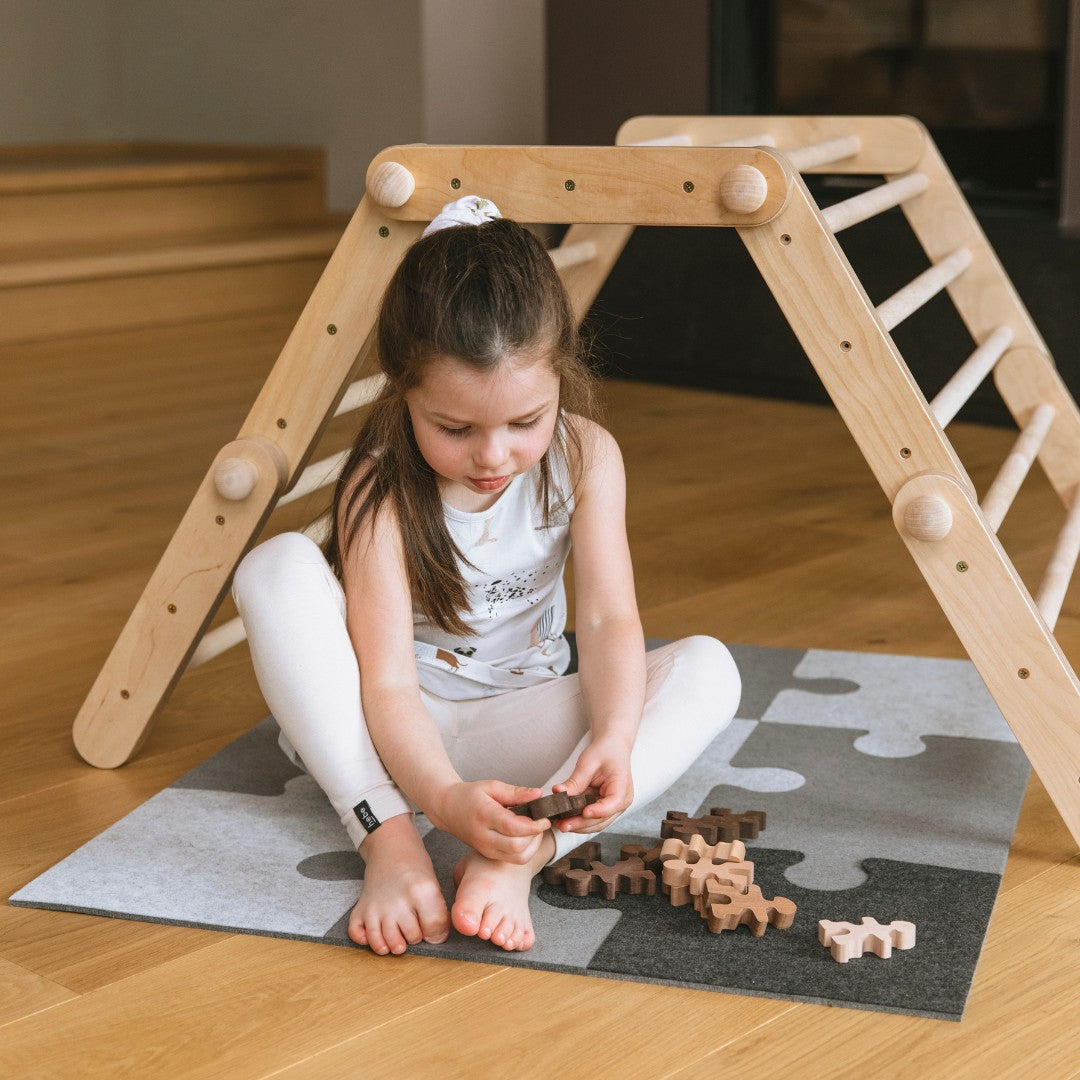 Handmade &amp; Eco-Friendly Felt Puzzle Playmat - Safe, Warm &amp; Expandable for All Ages by Ette Tete at www.brixbailey.com