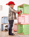Kids Wooden Toy Storage Cube