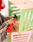Kids Wooden Toy Storage Cube