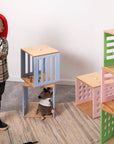 Kids Wooden Toy Storage Cube