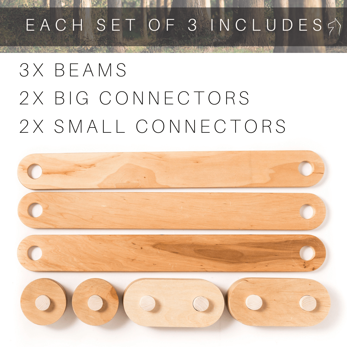 Wooden Balance Beams for Active Play