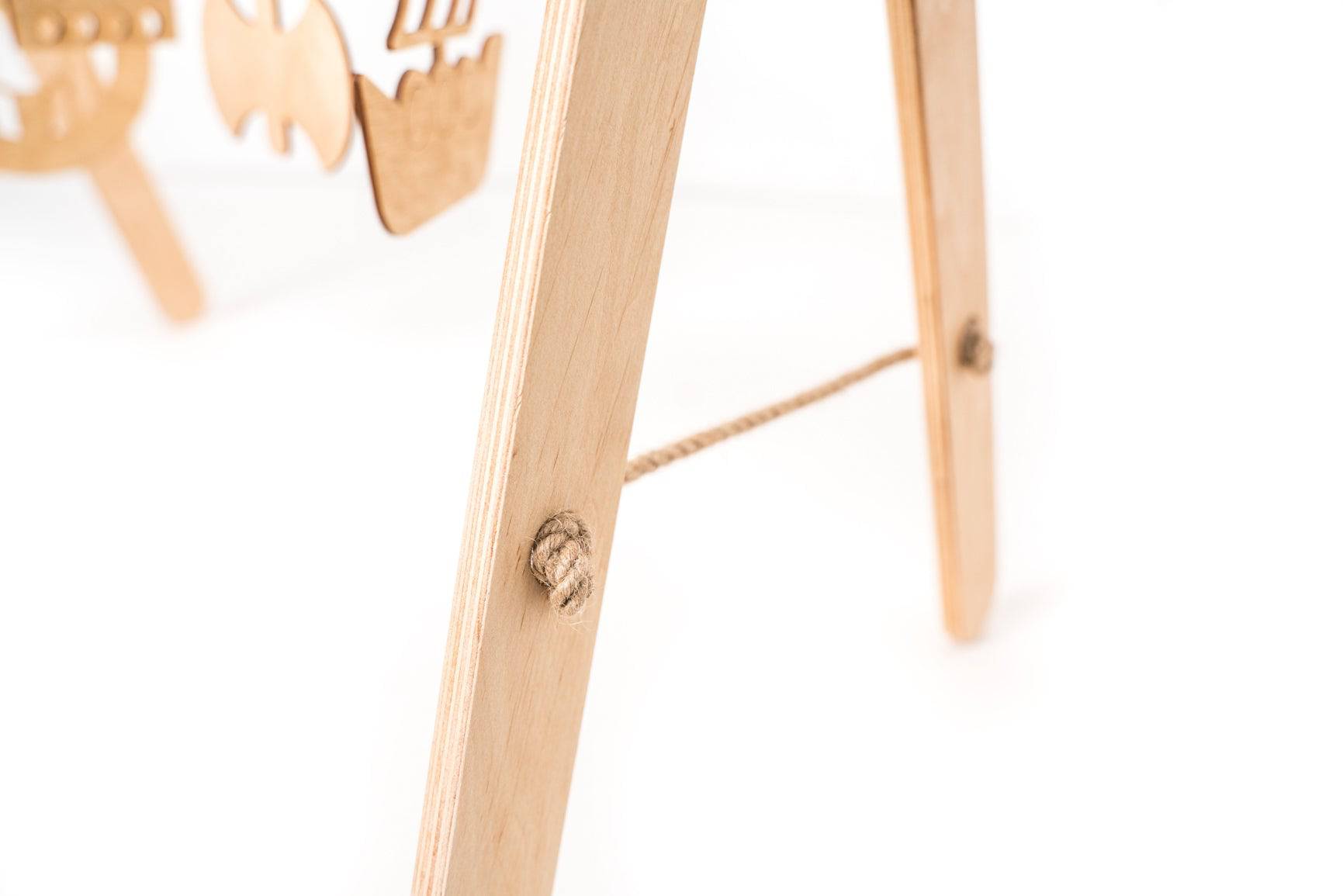 Viking-Themed Wooden Baby Gym – Eco-Friendly &amp; Fun by Ewart Woods at www.brixbailey.com