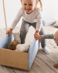 Kids Toy Storage Box on Wheels - Whale