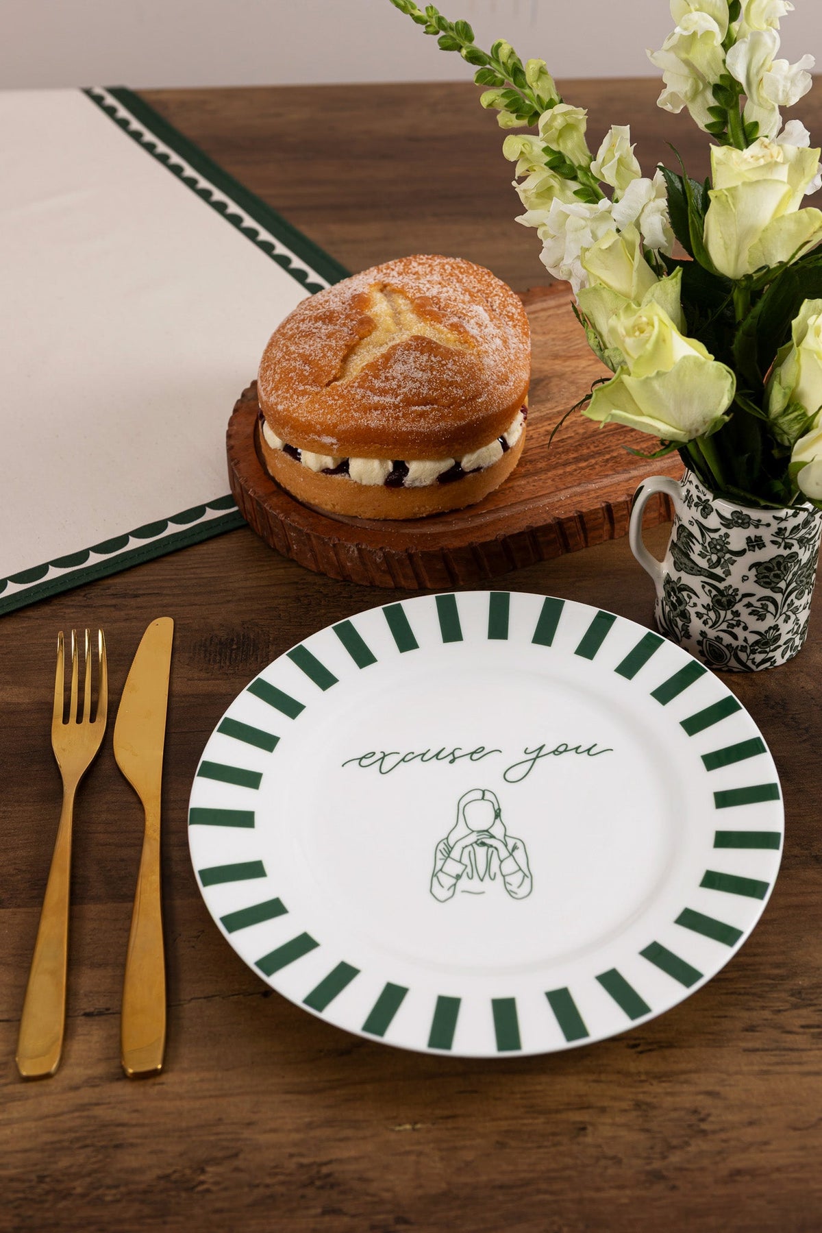 Excuse You Bone China Plate