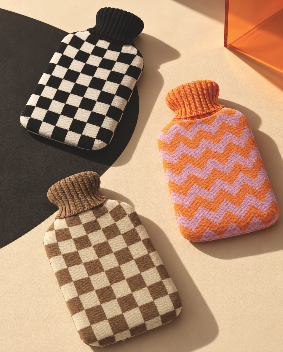 Mocha Hot Water Bottle with Cover